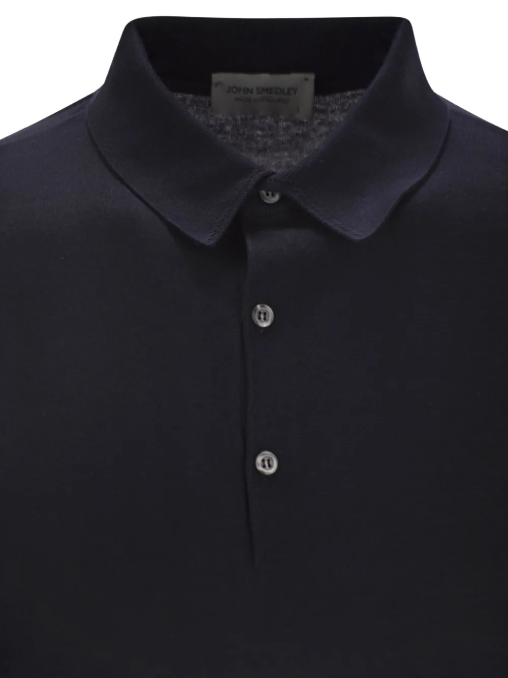 John Smedley Bradwell poloshirt met lange mouwen Blauw