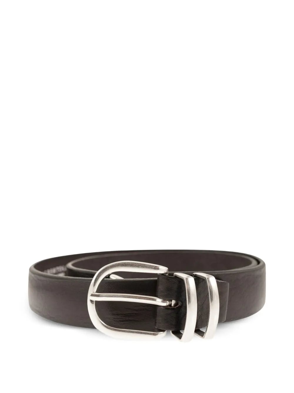 ALBERTO LUTI smooth-buckle belt - Marrone