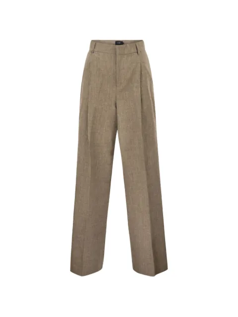 Fay regular-fit pleated trousers