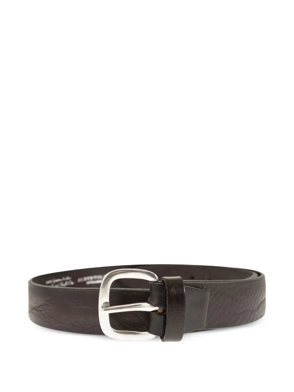 ALBERTO LUTI textured buckle belt - Marrone