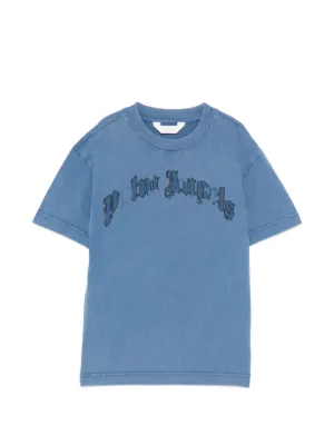 Gucci Kids ロゴ Tシャツ | ブルー | FARFETCH JP