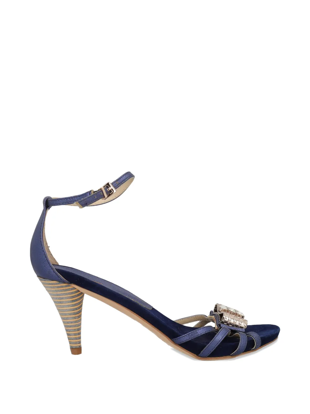 Vintage 80mm embellished sandals - Blu