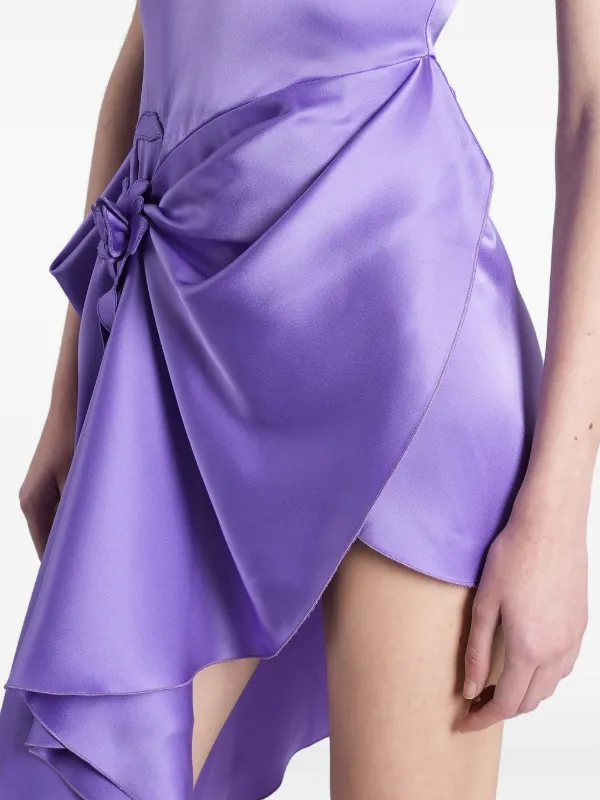 david koma purple dress David Koma PEPLUM DETAIL SEQUIN GOWN LILAC / 12