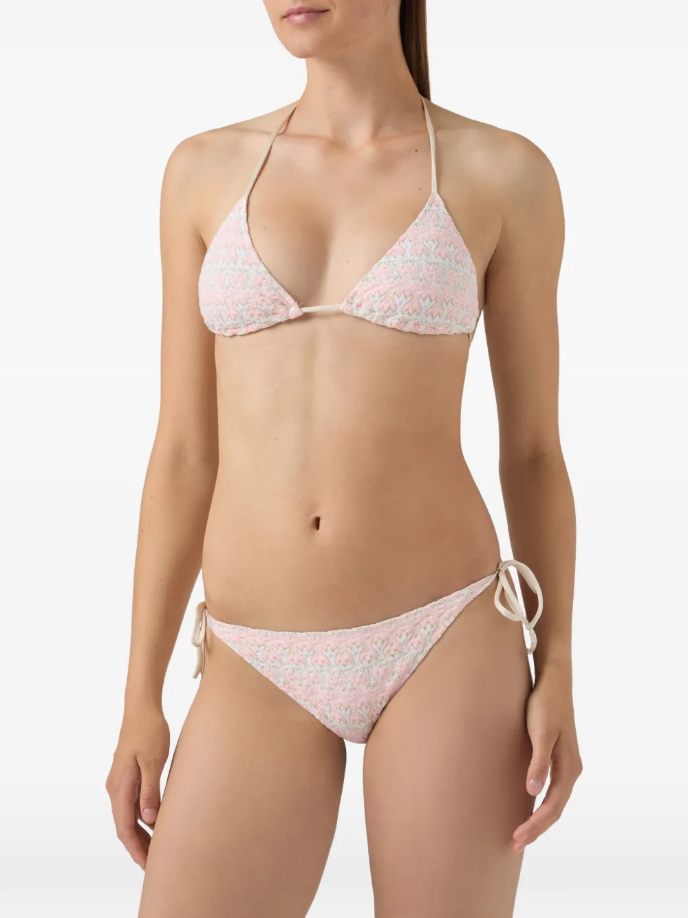 MC2 Saint Barth Levyne bikini met borduurwerk Roze