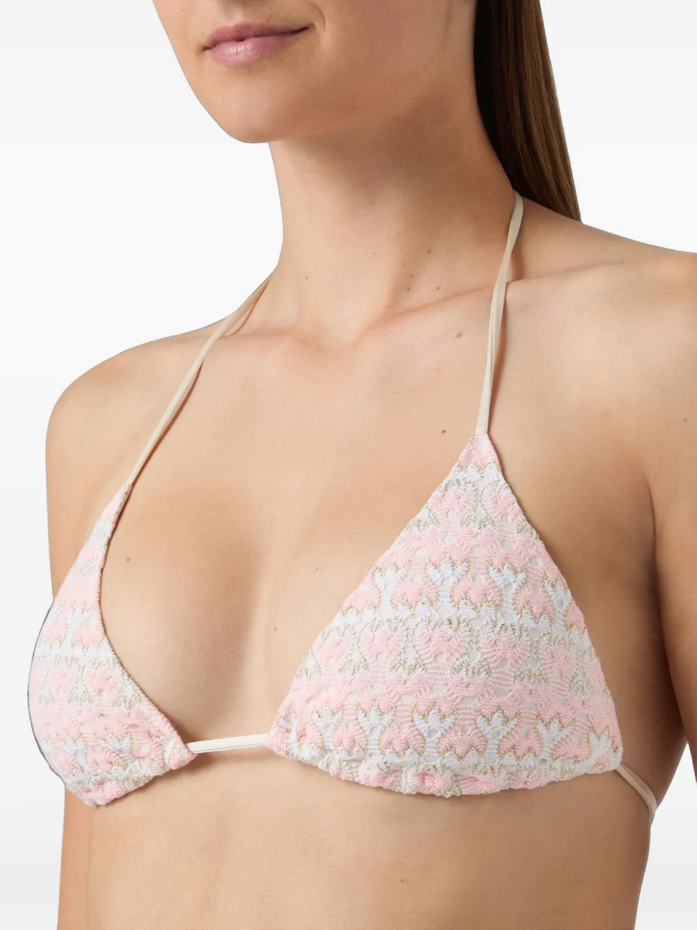 MC2 Saint Barth Levyne bikini met borduurwerk Roze