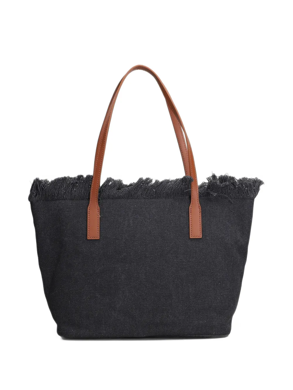 MC2 Saint Barth City fringed logo-embroidered tote bag Grijs