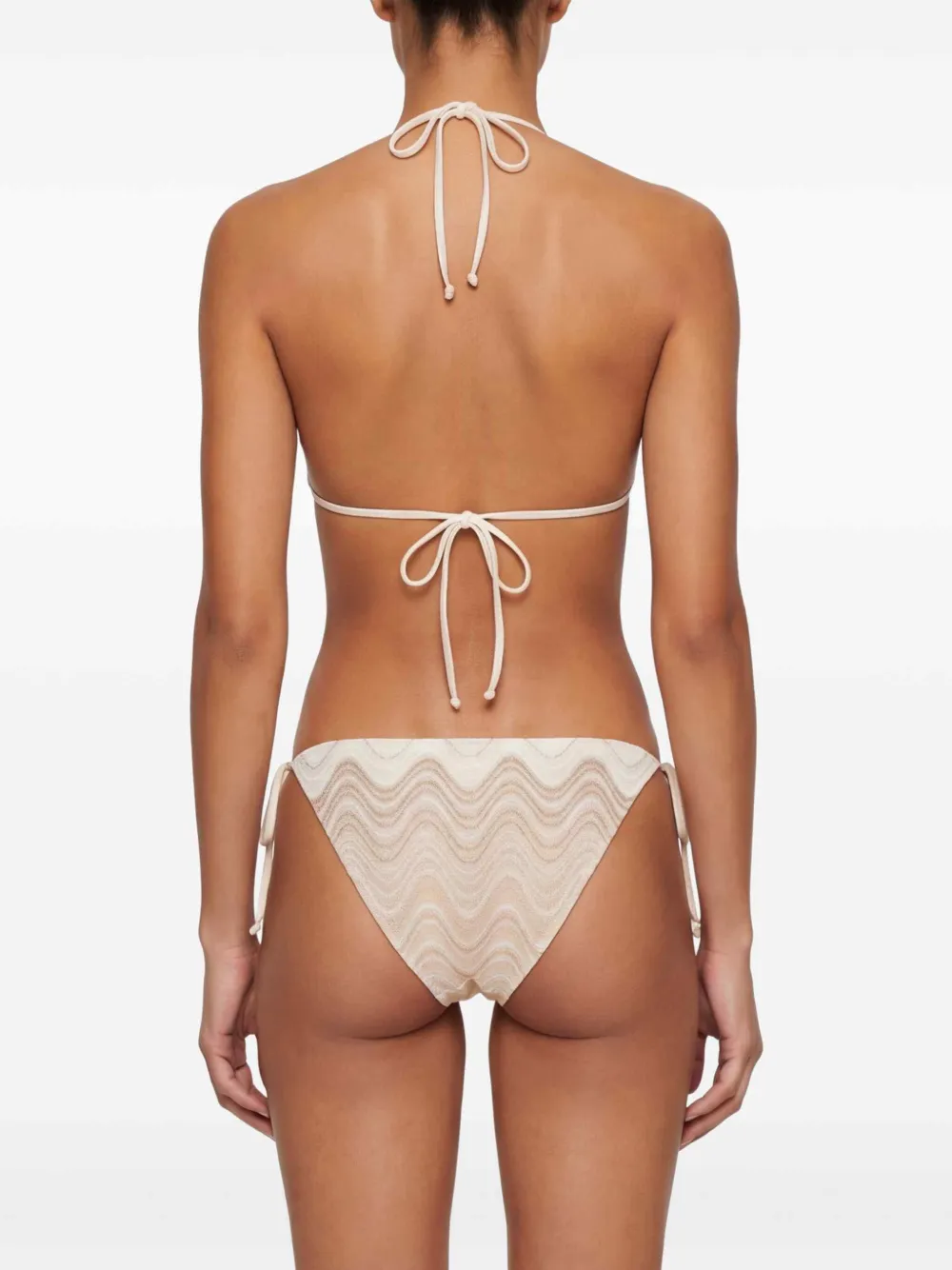 MC2 Saint Barth Levyne bikini met striksluiting Beige