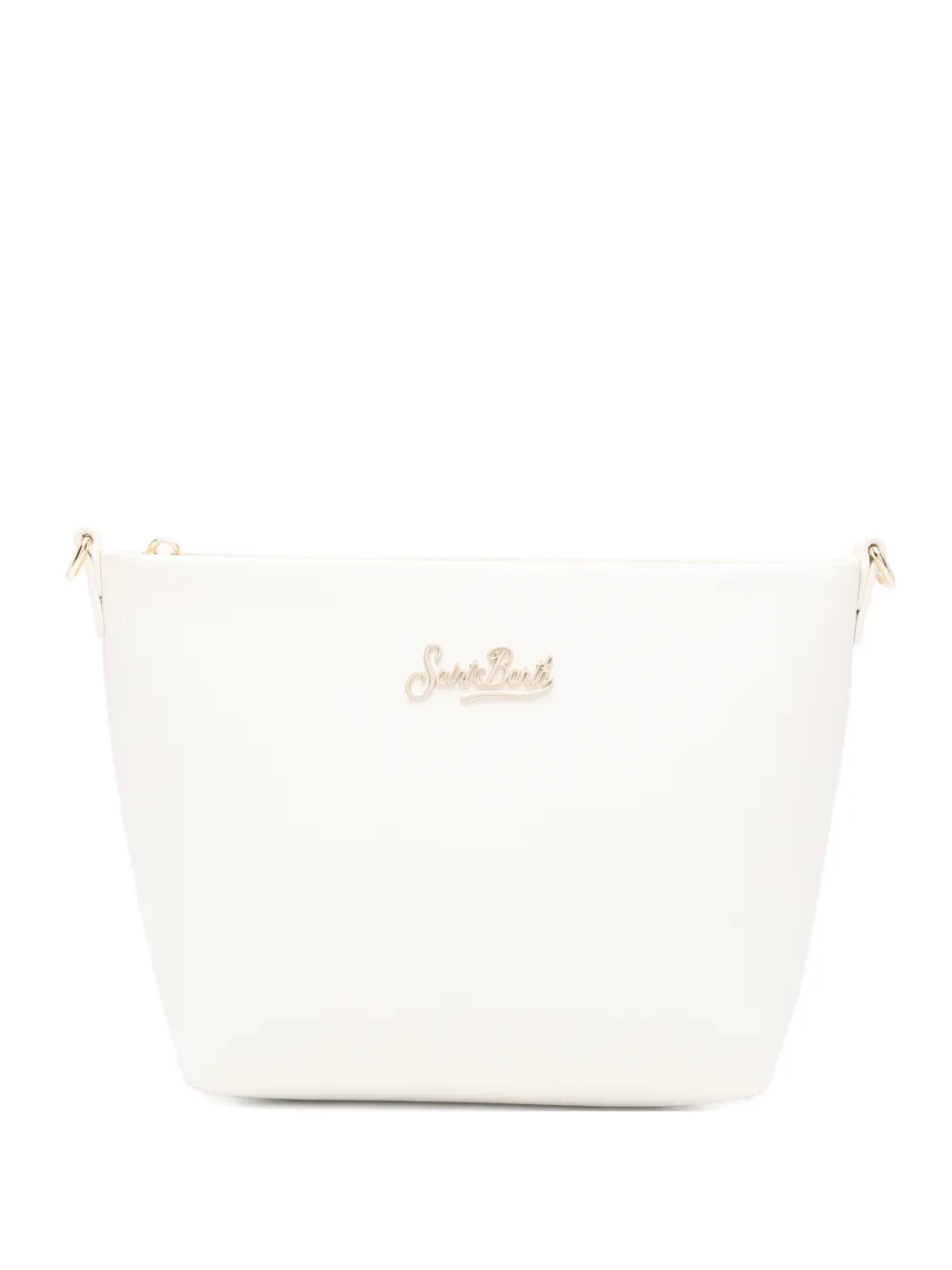 Mc2 Saint Barth Aline Logo-plaque Shoulder Bag In Neutral