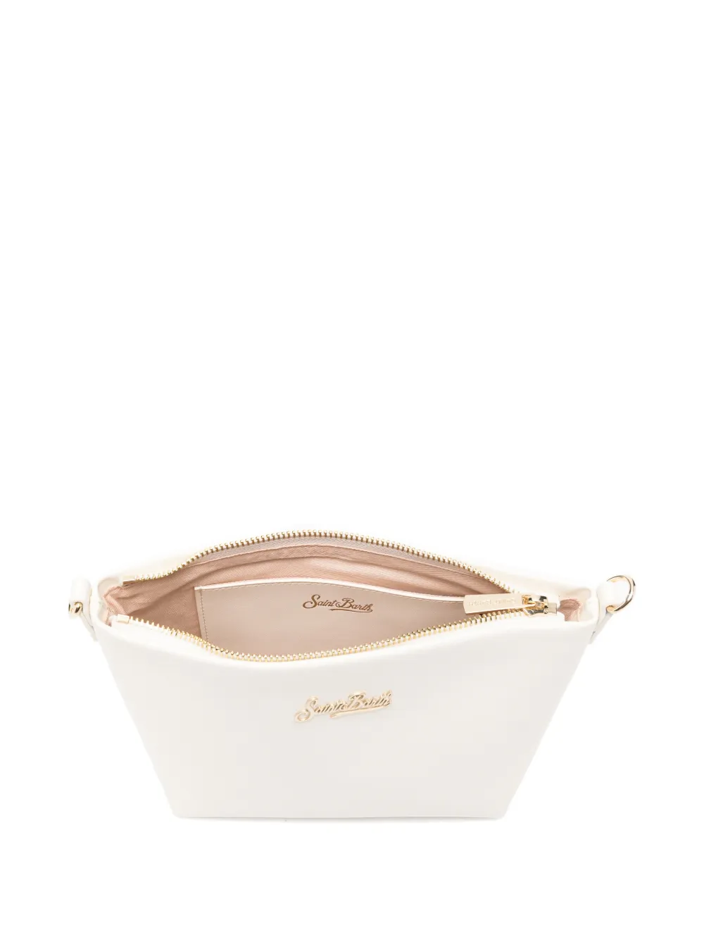 MC2 Saint Barth Aline schoudertas met logoplakkaat Beige