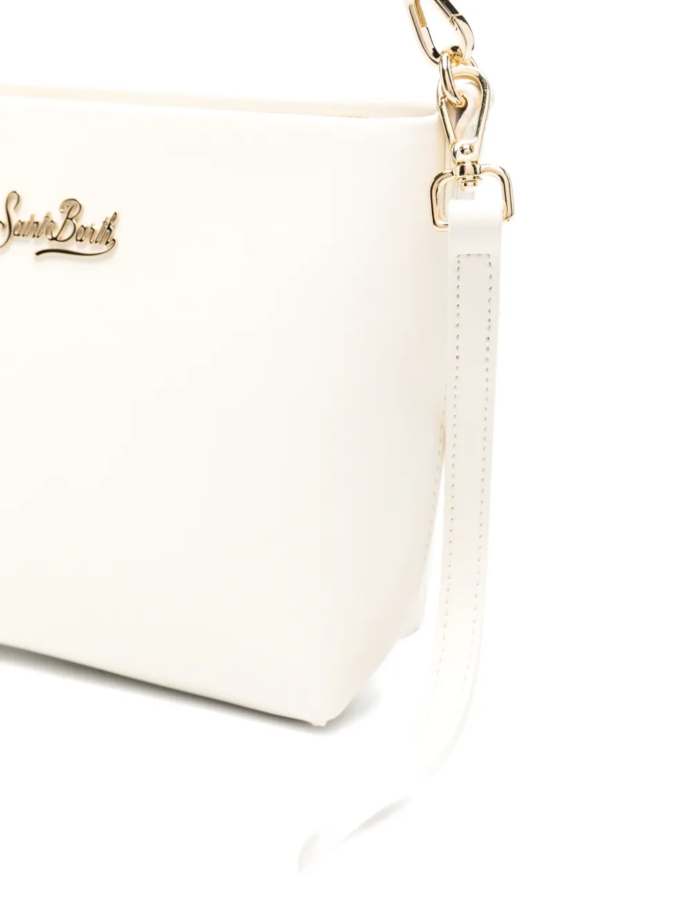 MC2 Saint Barth Aline schoudertas met logoplakkaat Beige