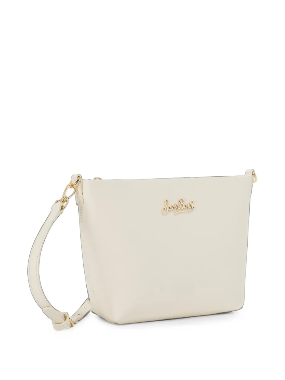 MC2 Saint Barth Aline schoudertas met logoplakkaat Beige