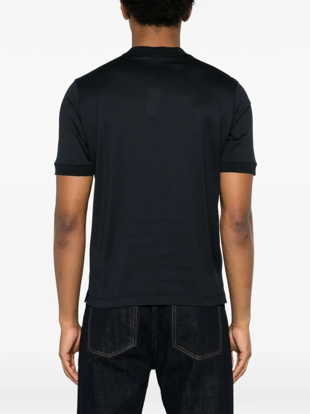 Canali T-shirt met korte mouwen Blauw