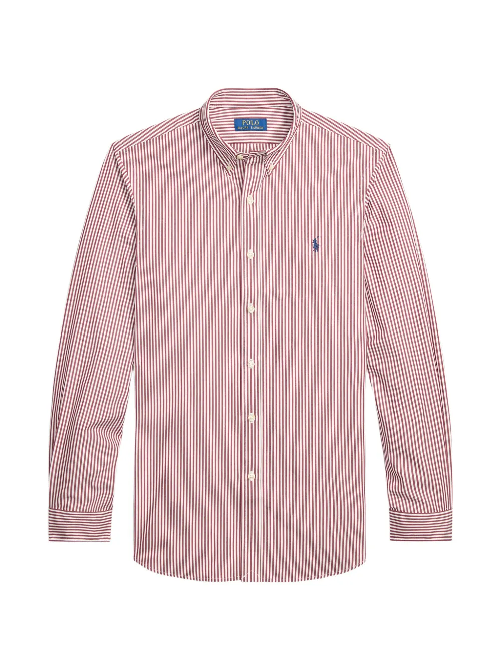 Polo Ralph Lauren slim fit striped stretch poplin shirt - Rot