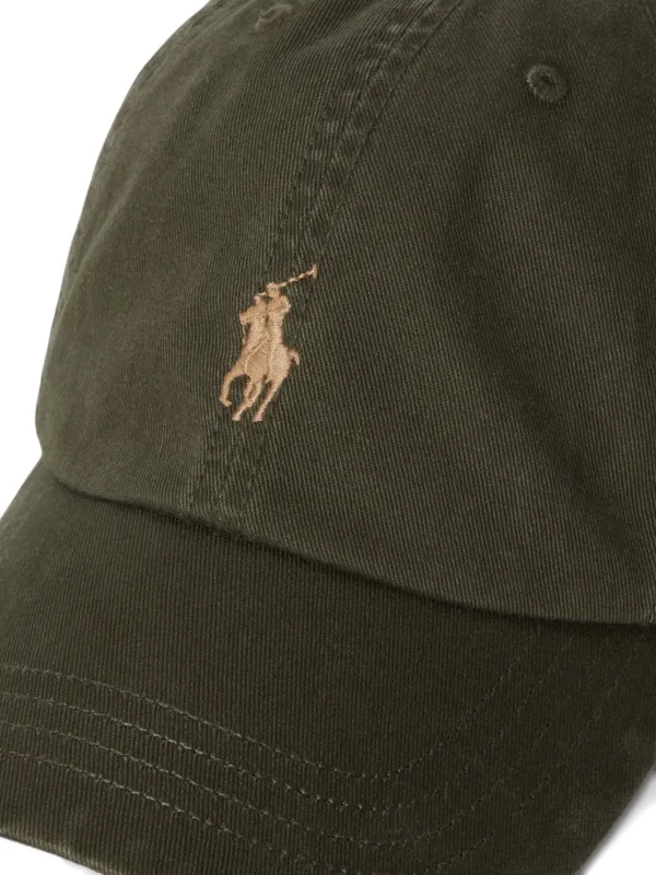 Polo Ralph Lauren Pony Embroidered cotton-chino Ball Cap | Green