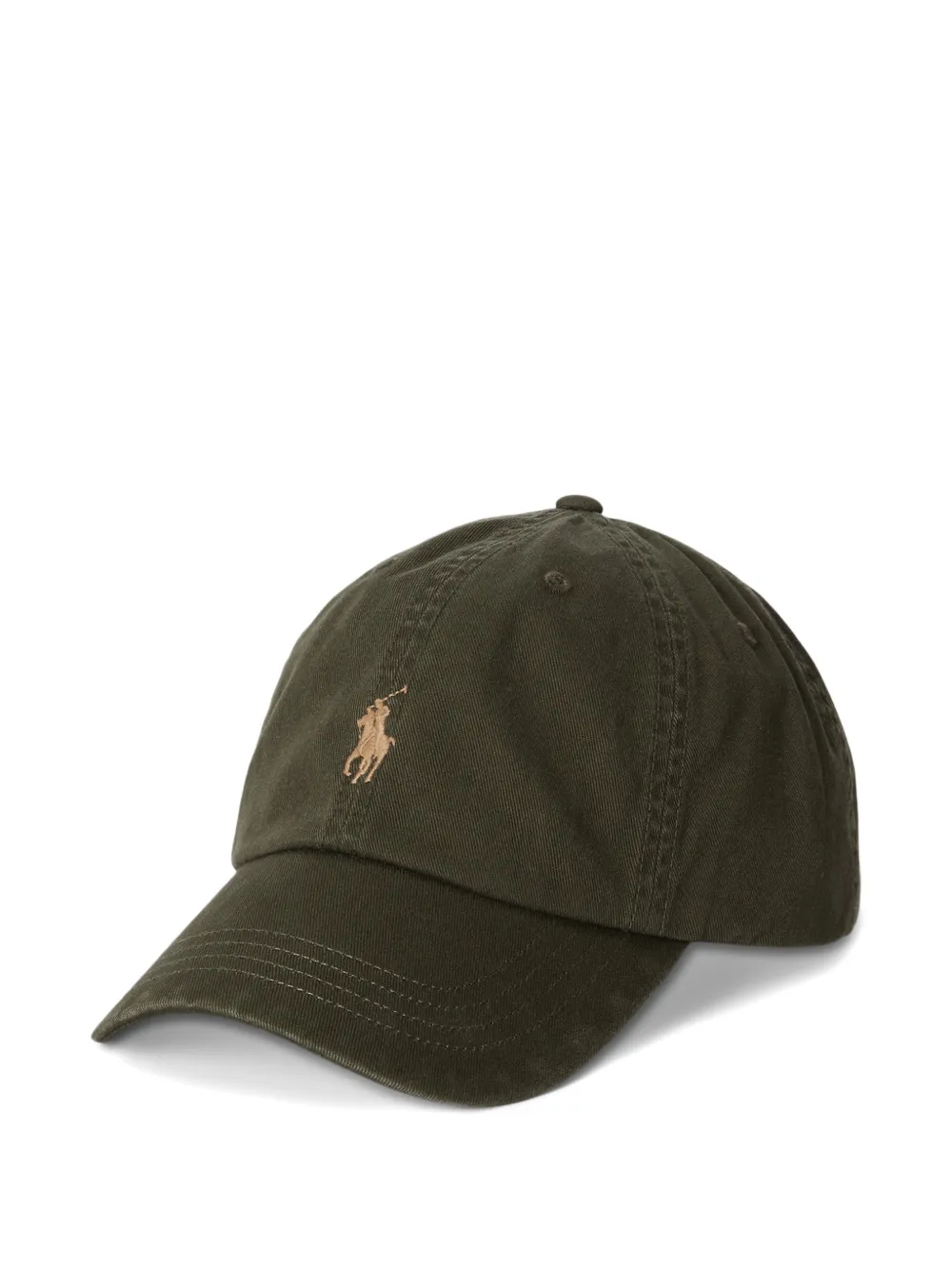 Polo Ralph Lauren Cappello da baseball in cotone con ricamo Pony - Verde