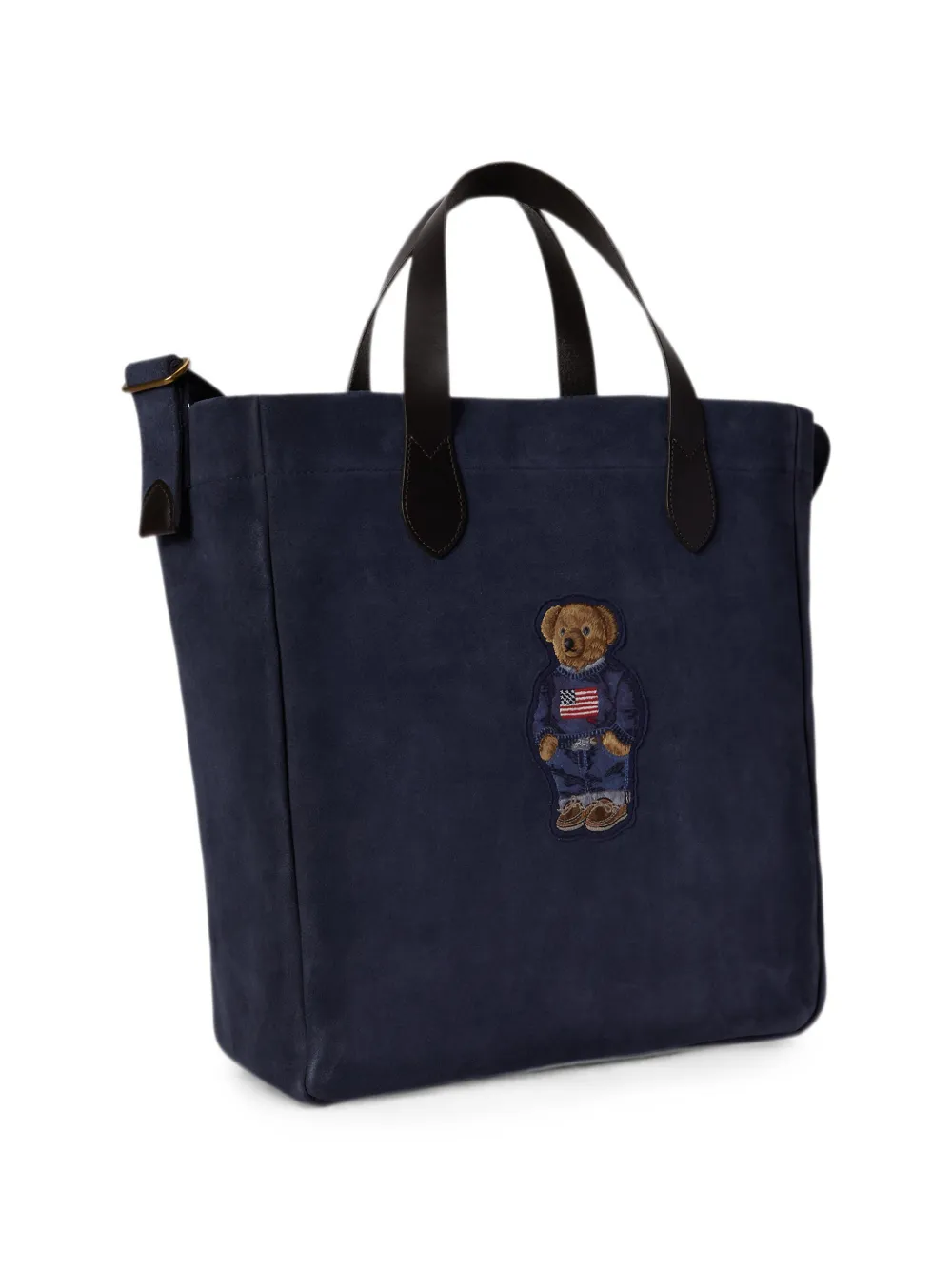 Polo Ralph Lauren Polo Bear suède shopper Blauw