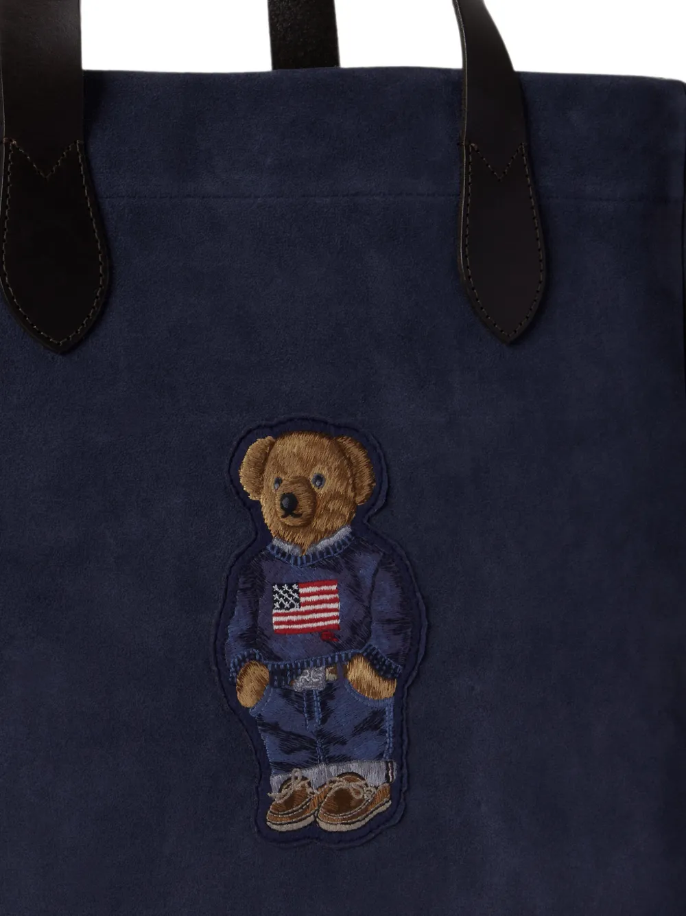 Polo Ralph Lauren Polo Bear suède shopper Blauw