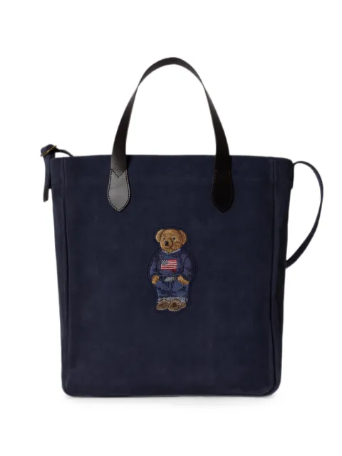 Polo Ralph Lauren Polo Bear suede tote bag