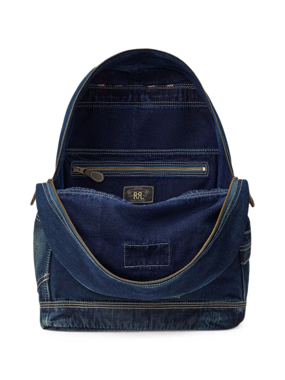Ralph Lauren RRL Lee rugzak met logopatch Blauw