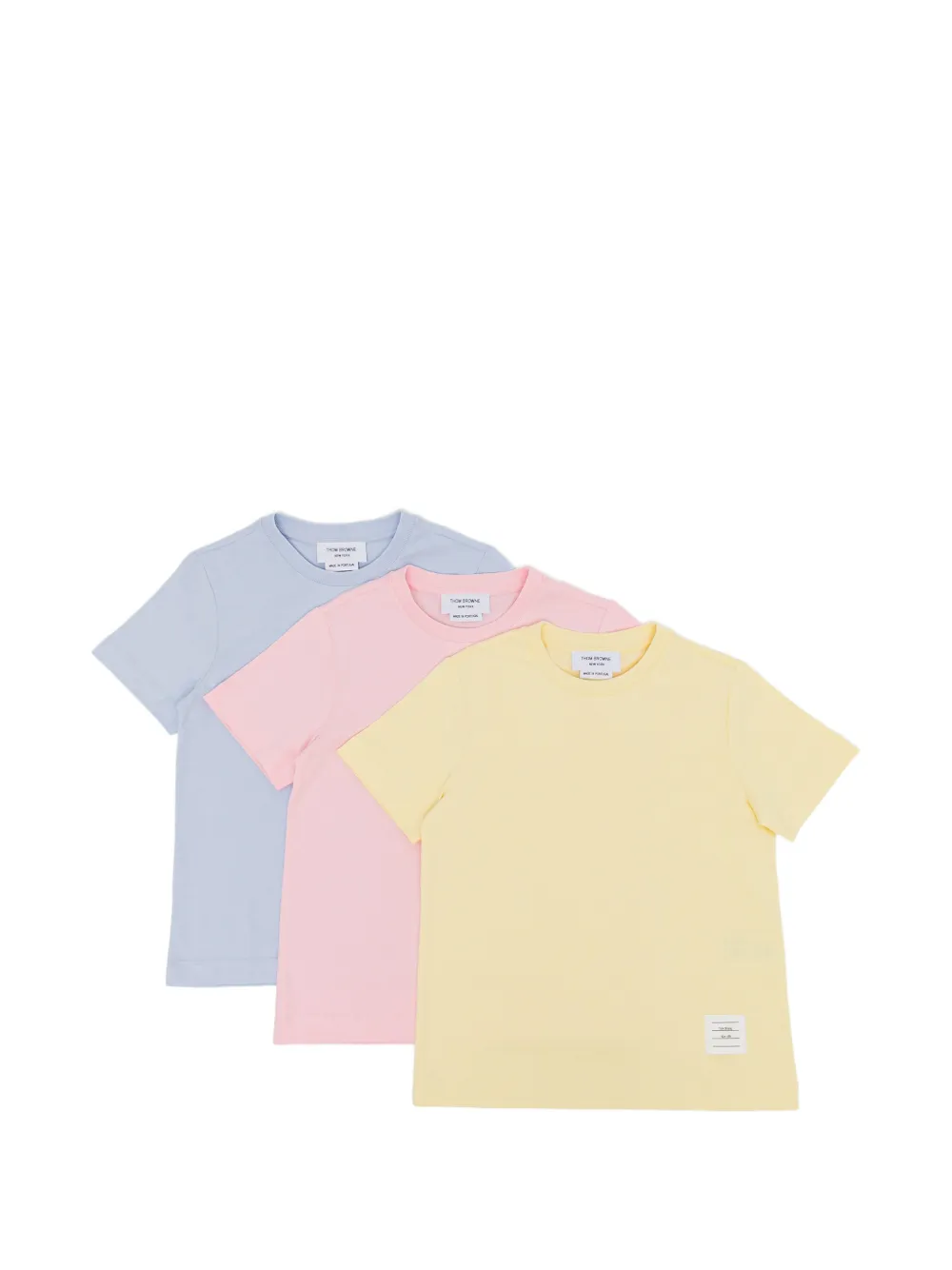 Thom Browne Kids T-shirt girocollo - Blu