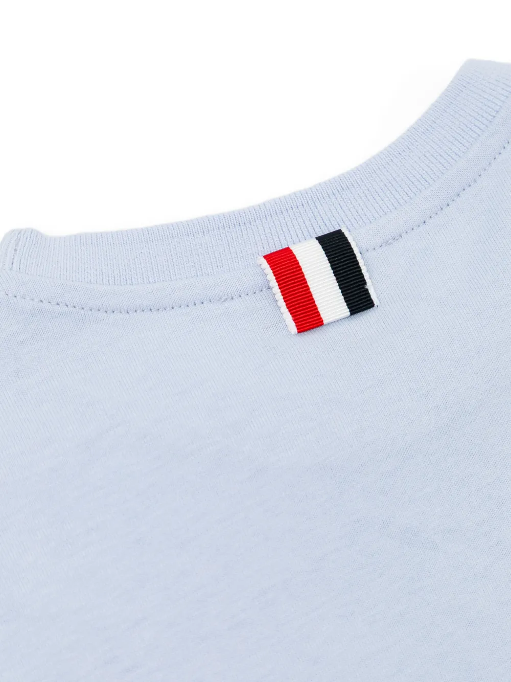Thom Browne Kids T-shirt met ronde hals Blauw