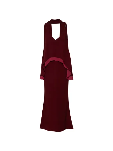 Baobab  Vestido longo Danielle com decote V