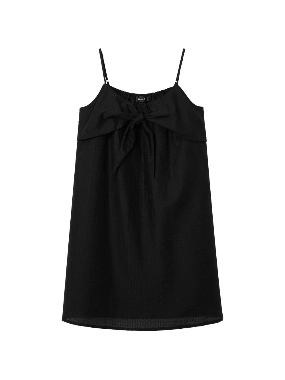 tout a coup tie-detail slip dress - Nero