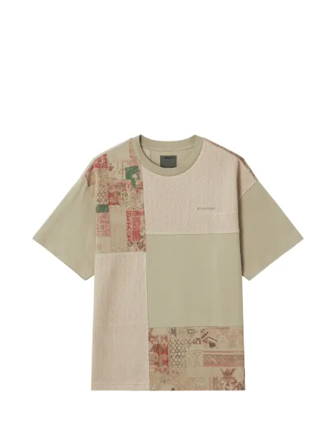 Musium Div. playera entretejida con diseño patchwork