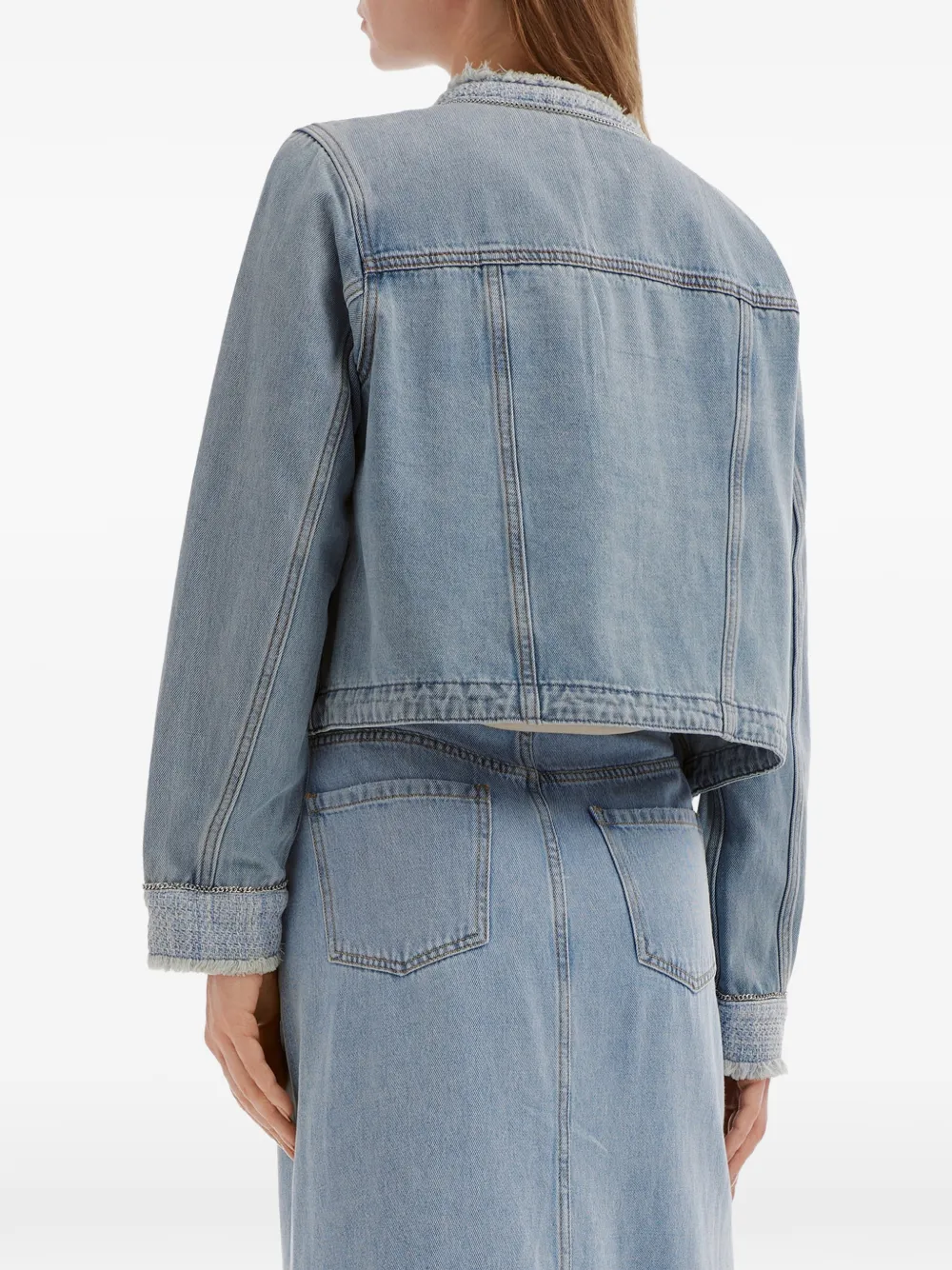 b+ab Denim jack Blauw