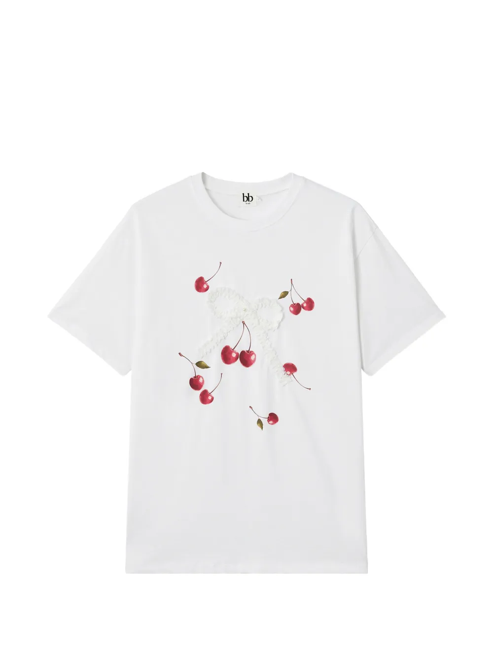 b+ab cherry-motif T-shirt - Toni neutri