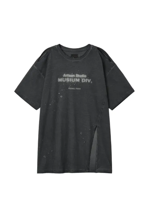 Musium Div. side-slit detail T-shirt