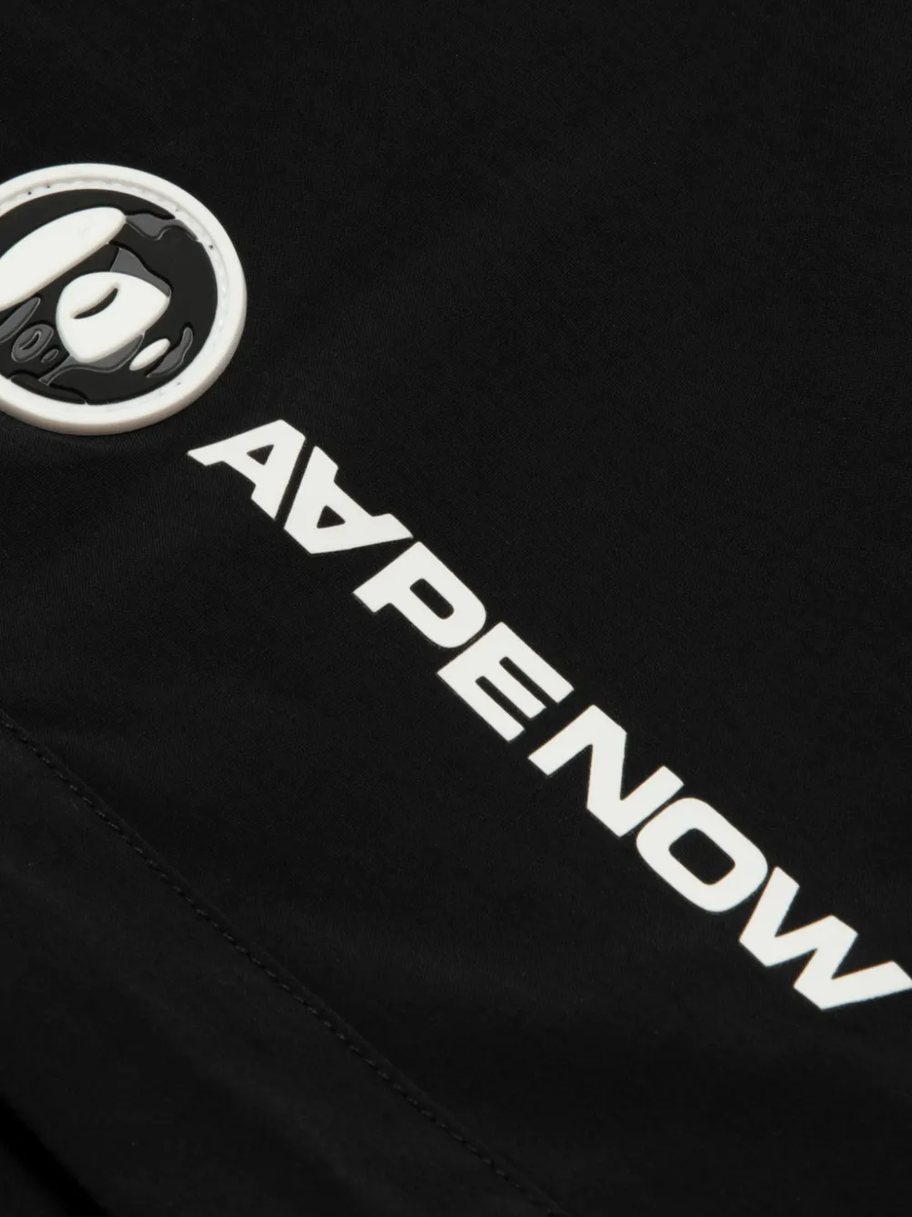 AAPE BY *A BATHING APE Shorts met logodetail Zwart