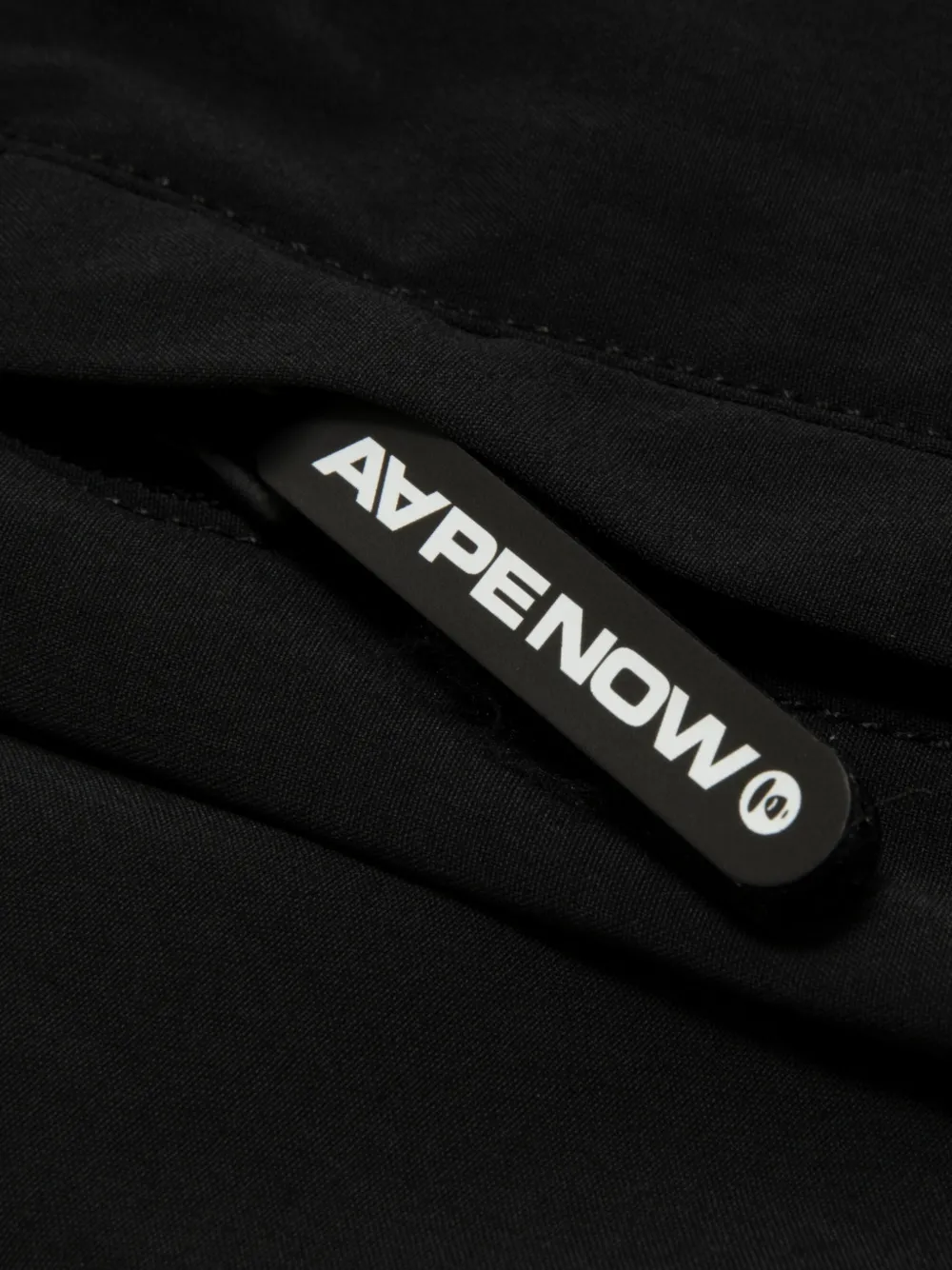 AAPE BY *A BATHING APE Shorts met logodetail Zwart