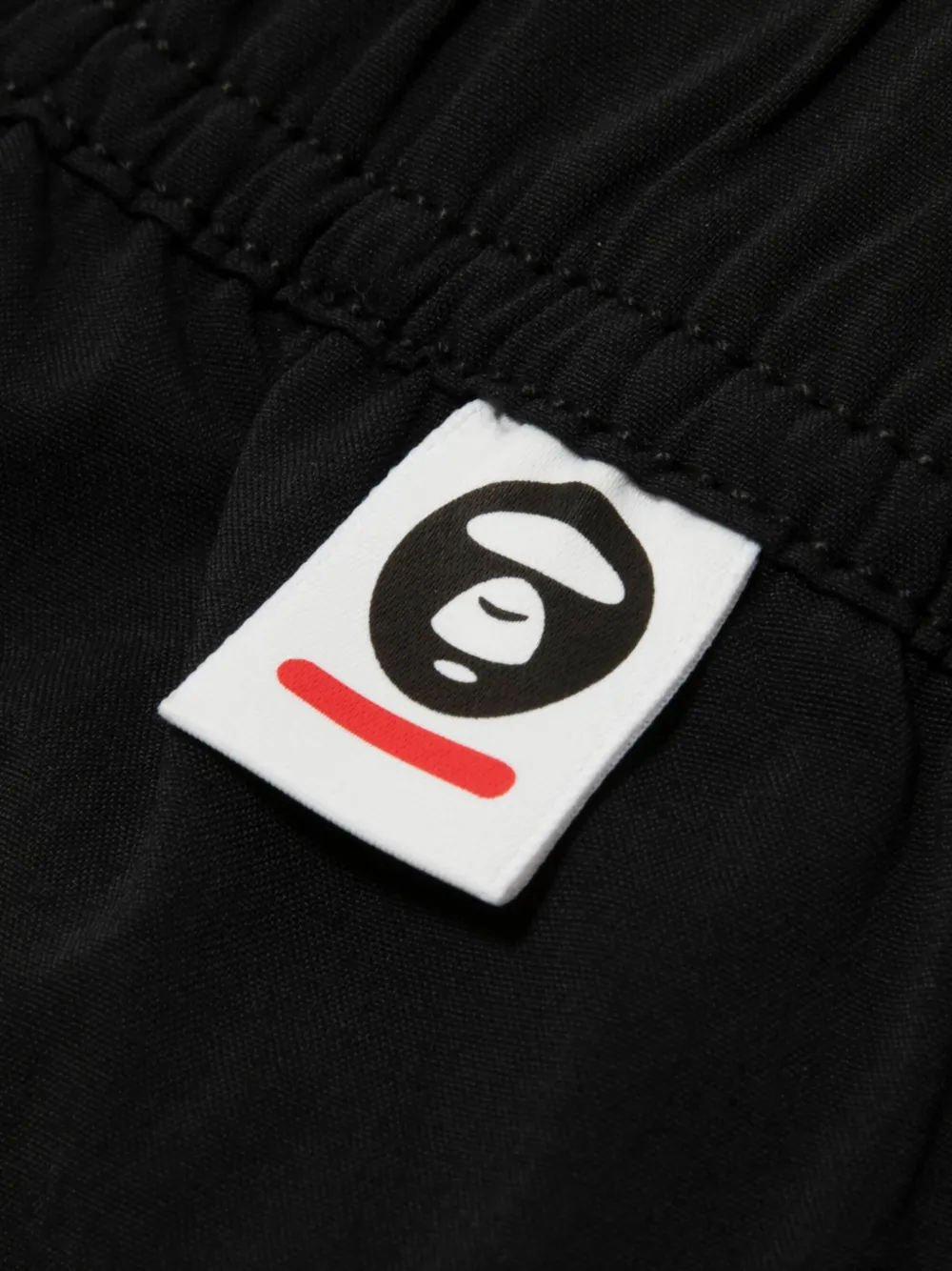 AAPE BY *A BATHING APE Shorts met logodetail Zwart