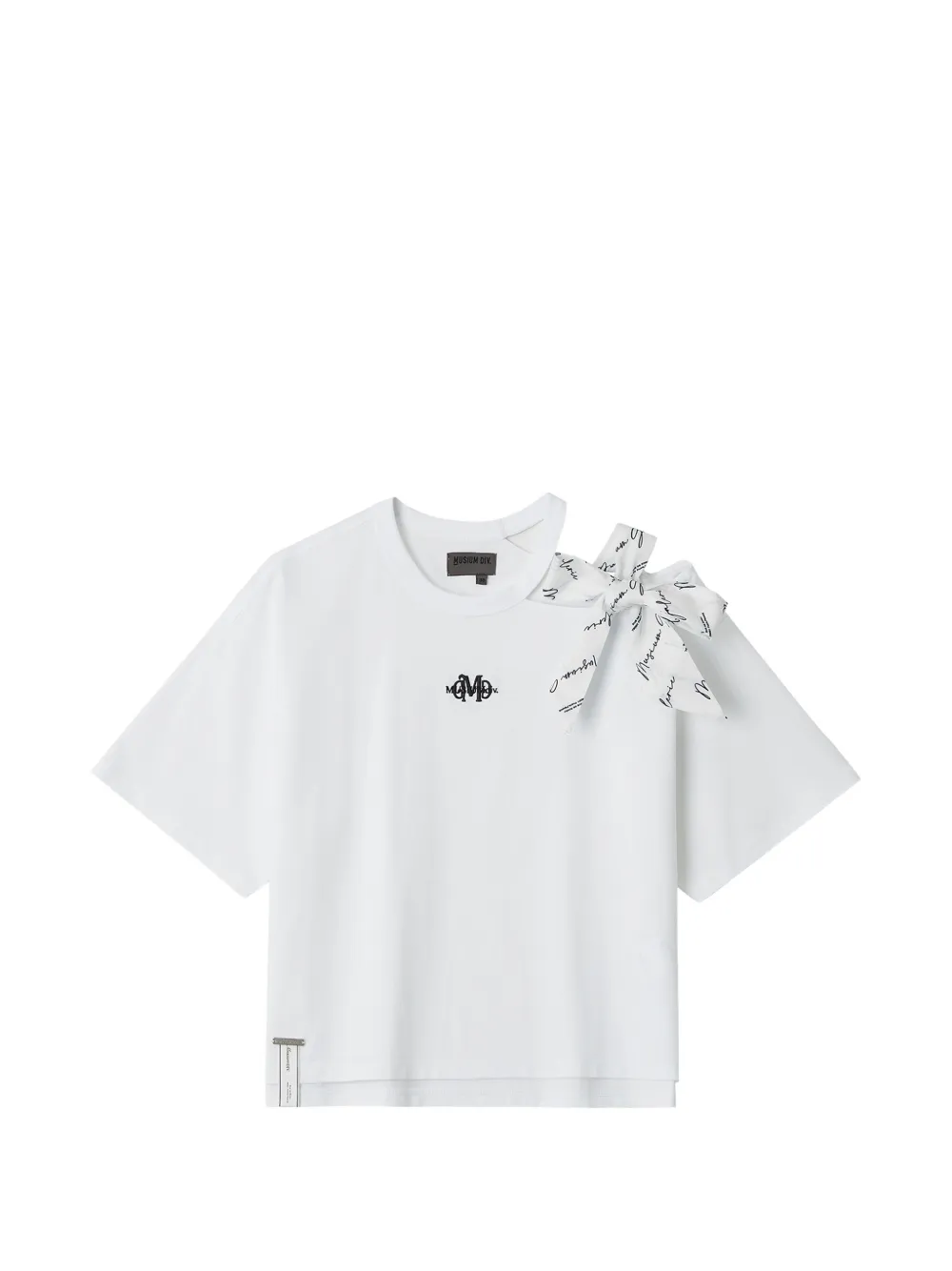 Musium Div. Bow Embroidered T-shirt - Bianco
