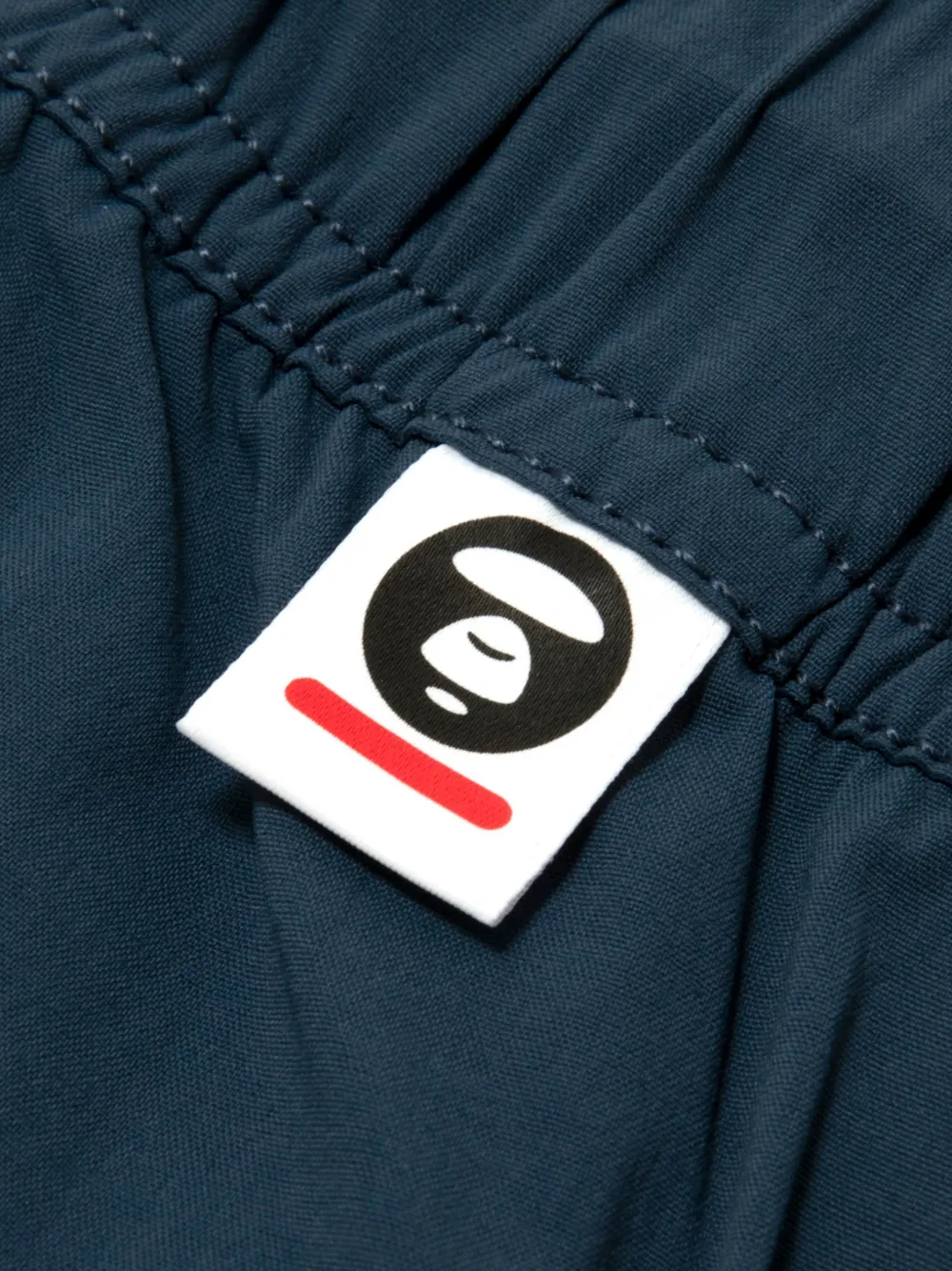 AAPE BY *A BATHING APE Shorts met logoprint Blauw