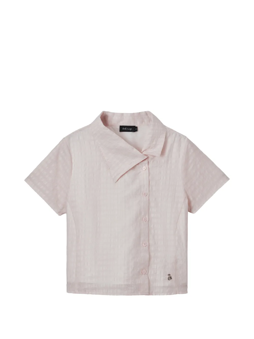tout a coup textured short-sleeve shirt - Rosa