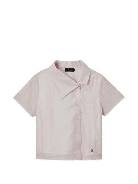 tout a coup textured short-sleeve shirt