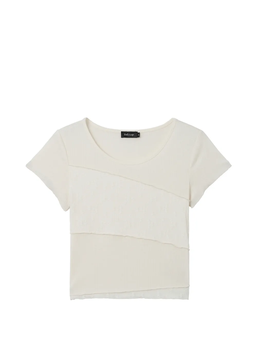 tout a coup ribbed T-shirt - Toni neutri