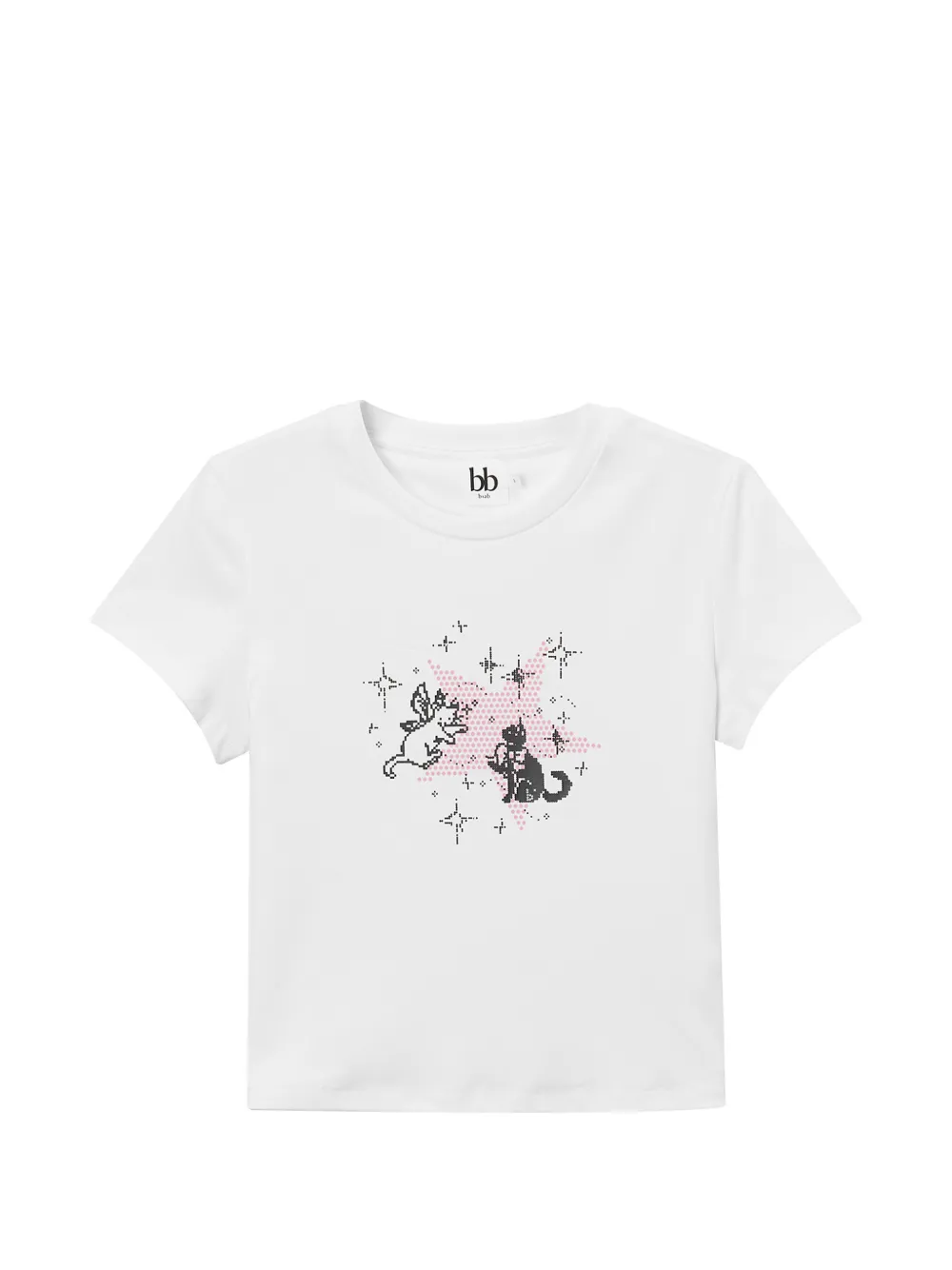 b+ab graphic-print T-shirt - Bianco