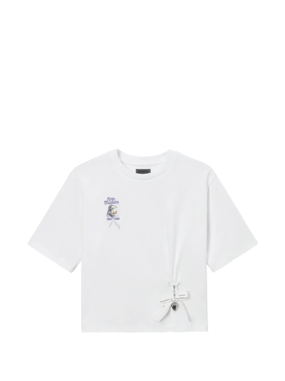 Musium Div. graphic-print ribbon-detail T-shirt
