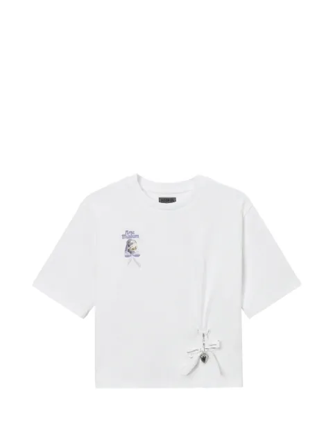 Musium Div. graphic-print ribbon-detail T-shirt