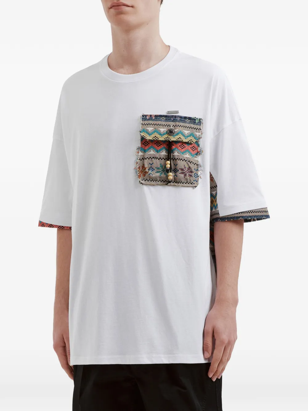  Musium Div. Patchwork Pocket T-shirt - White 