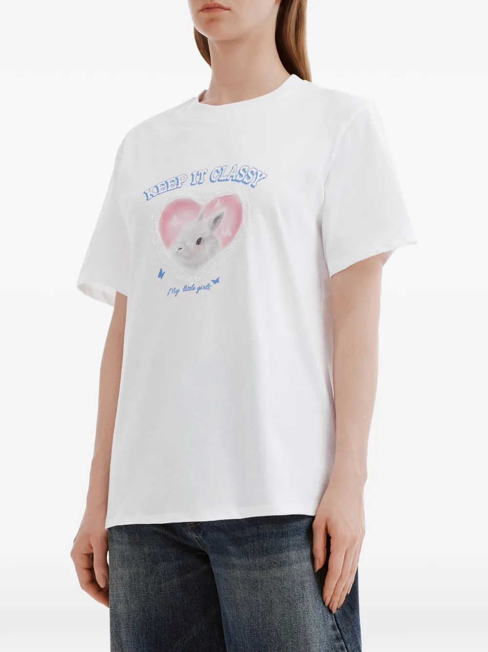  B+ab Graphic Print T-shirt - Neutrals 