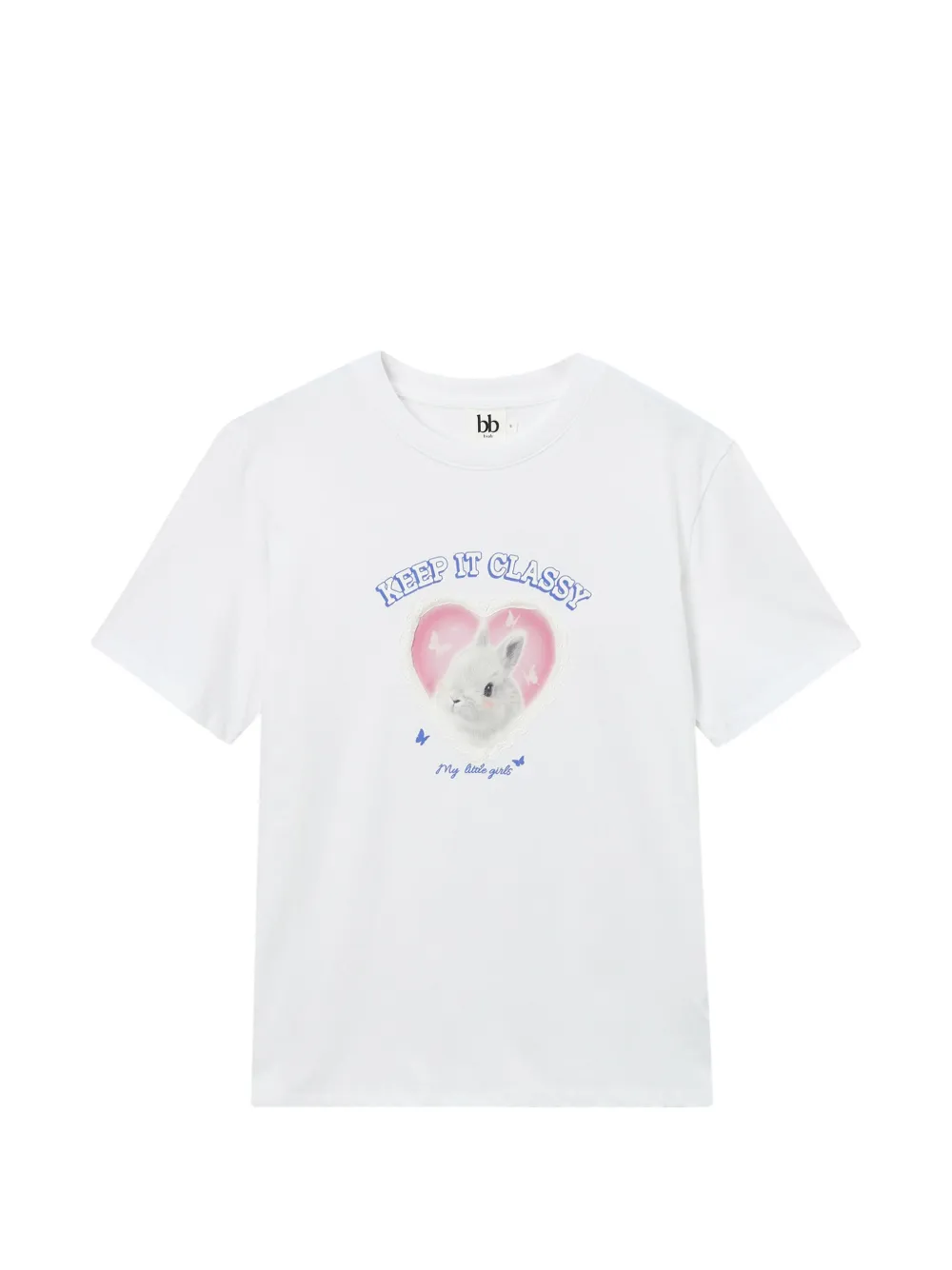 b+ab graphic print T-shirt - Toni neutri