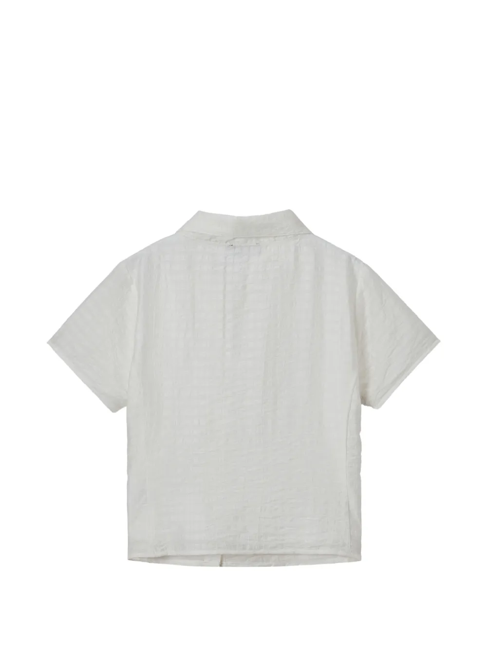 tout a coup Asymmetrisch blouse met gekreukt effect Wit