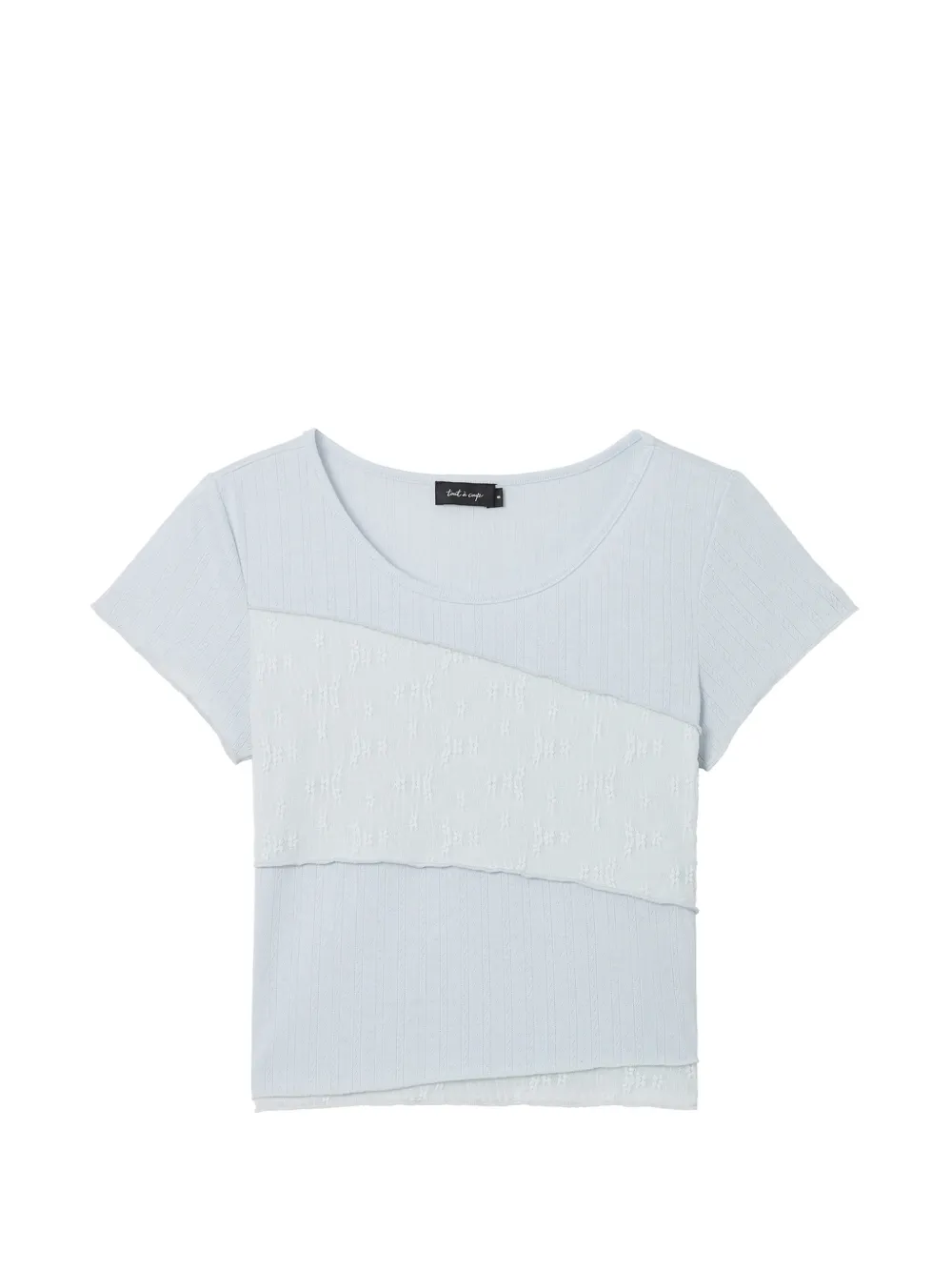tout a coup panelled short-sleeve T-shirt - Blau