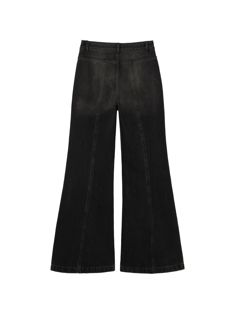  B+ab Panelled Flared Jeans - Black 