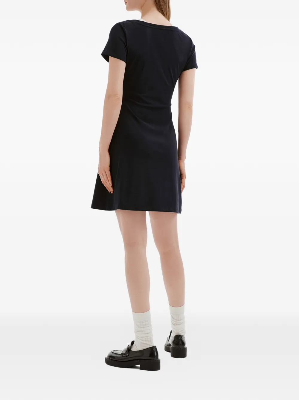  B+ab Round-neck Mini Dress - Blue 