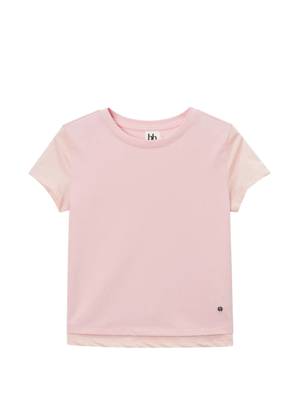 b+ab layered T-shirt - Rosa